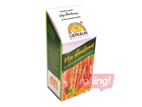 Cepumi Liepkalni, kliju standziņas ar sieru un melno sezamu, 100g