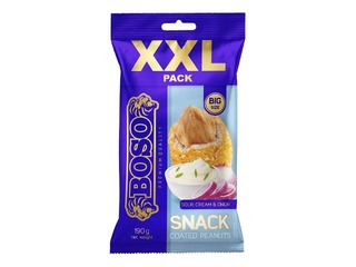 Арахис в скорлупе, со вкусом сметаны и лука, Boso XXL, 190г
