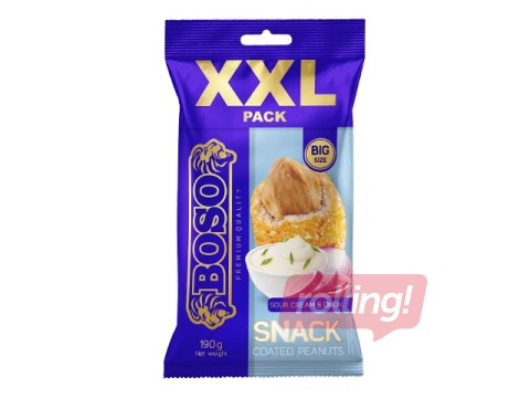 Zemesrieksti apvalkā Boso XXL ar skābā krējuma un sīpolu garšu, 190g