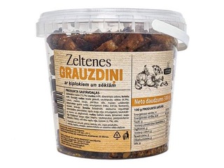 Grauzdiņi Zeltenes ar ķiplokiem un sēklām, Latvijas Maiznieks, 300g