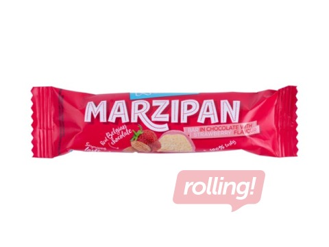 Batoniņš Skrīveru, marcipāna, šokolādē ar zemeņu garšu, 40g