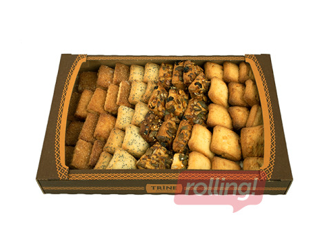 Печенье, TRĪNE, песочное ассорти, 600г