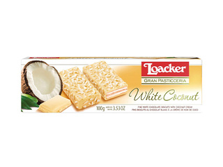 Vafeles Loacker Patisserie White Coconut, 100g