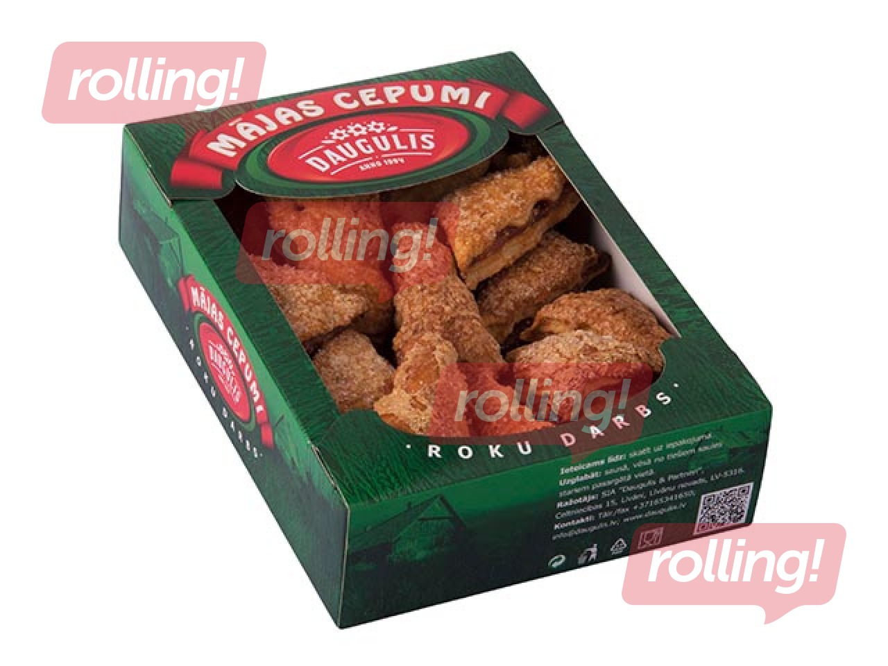 Cepumi Daugulis, Mājas ar aveņu pildījumu, 250g