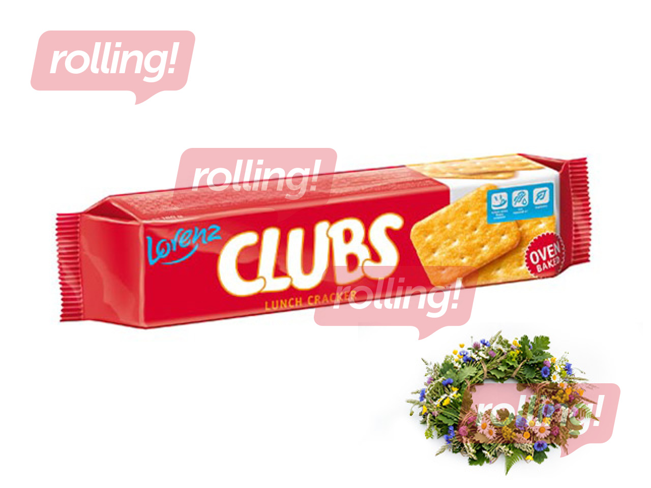 Krekeri Lorenz, Lunch Clubs, sālīti, 180g +Līgo dāvana!