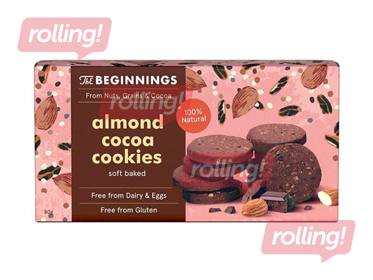 Cepumi The Beginnings ar mandeļu un kakao garšu, 80g