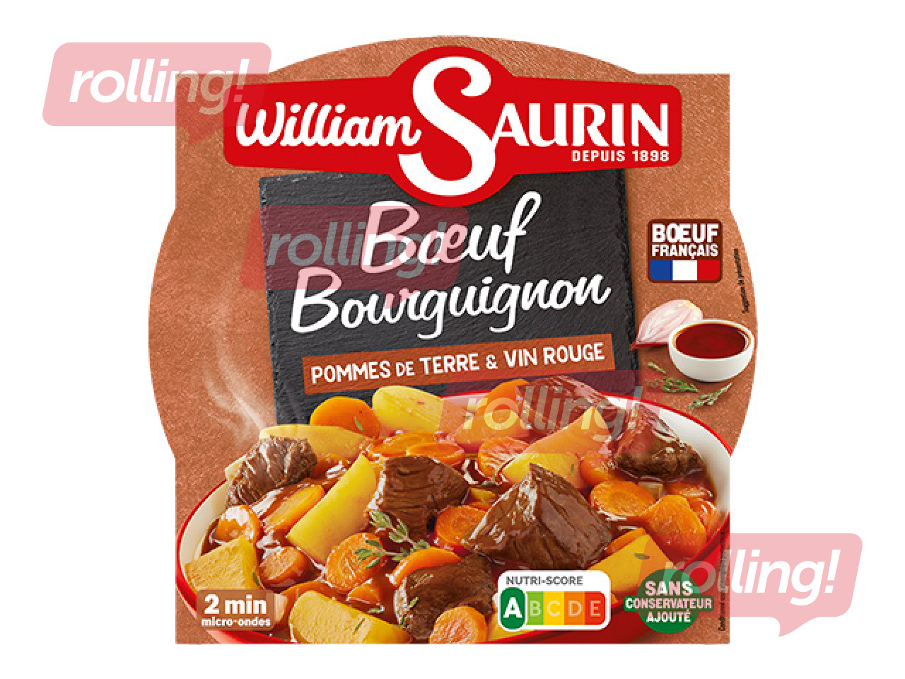 Chef’s beef stew in red wine sauce William Saurin, tray, 300g
