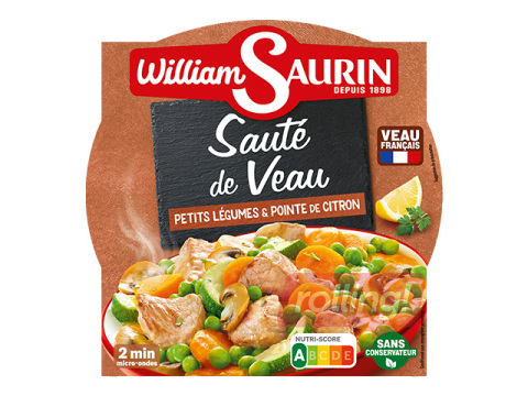 Šefpavāra teļa gaļas un dārzeņu sautējums William Saurin, trauciņā, 280g