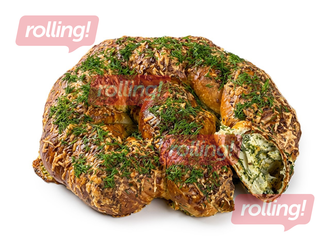 Солёный крендель с вегетарианской начинкой Anada, 2kg