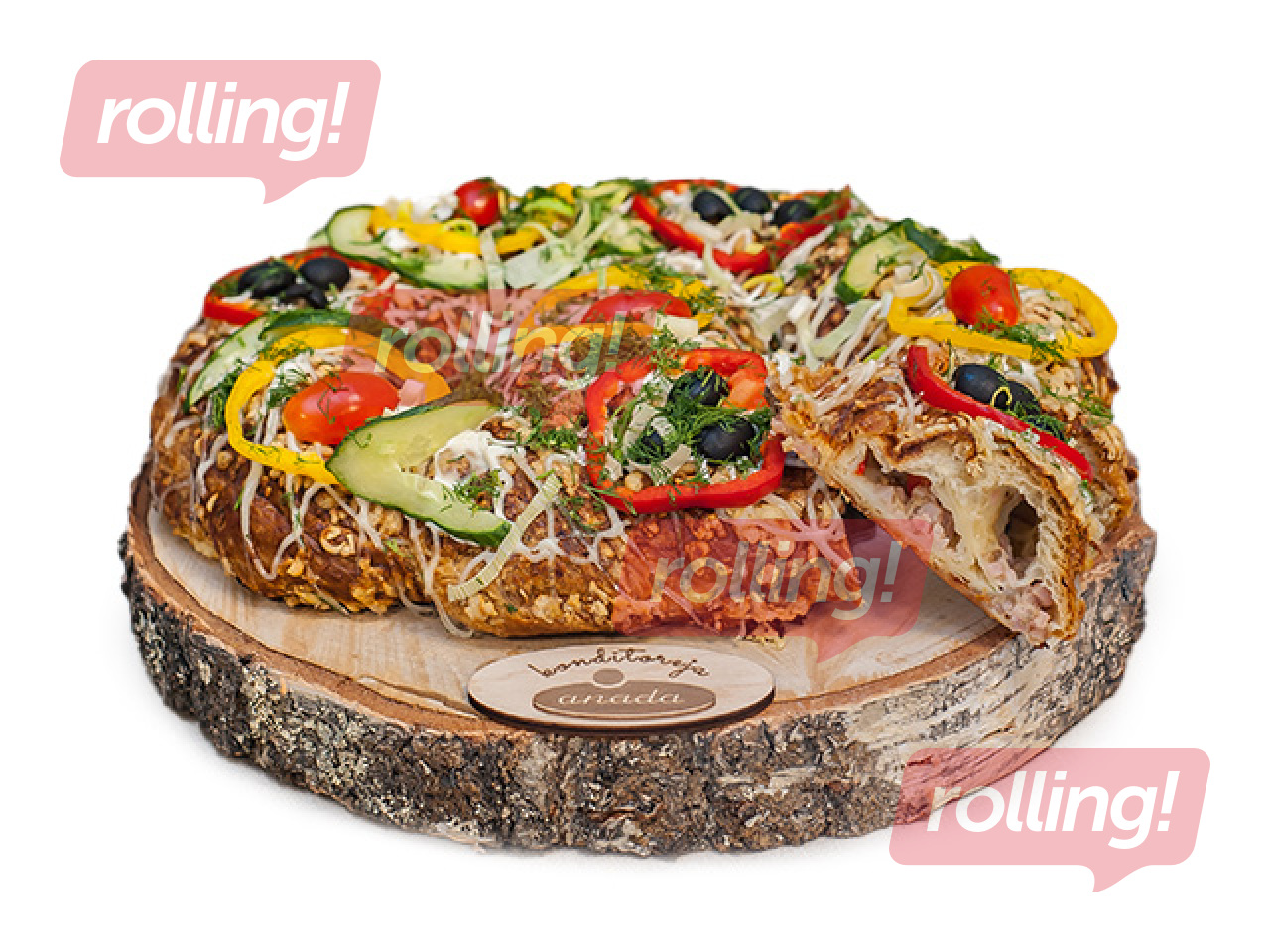 Savory pretzel “Favourite” with chicken, Anada, 2kg