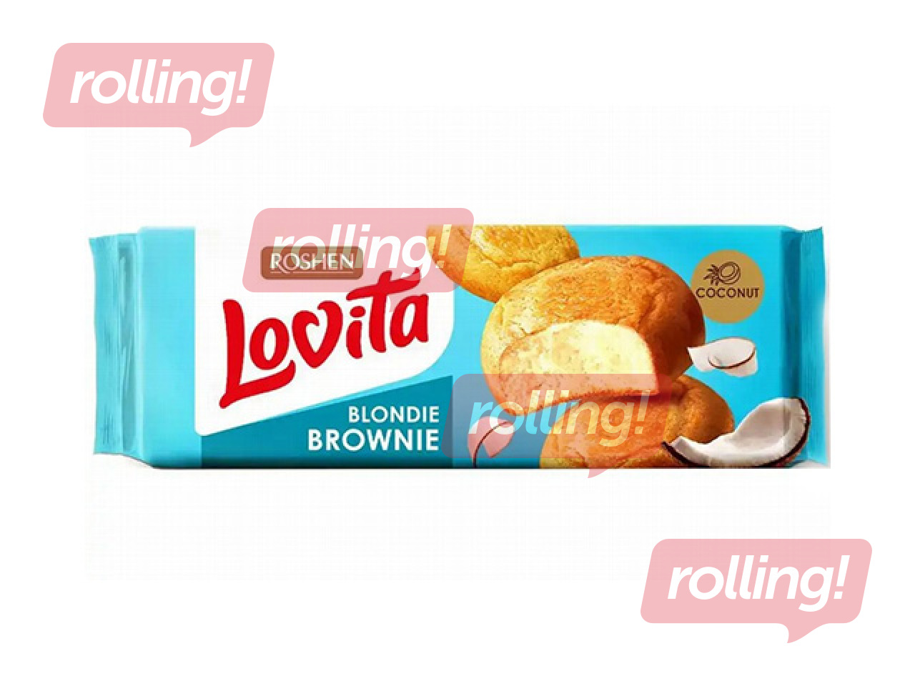 Cepumi Roshen Lovita Blondie Brownie ar kokosriekstu, 152g