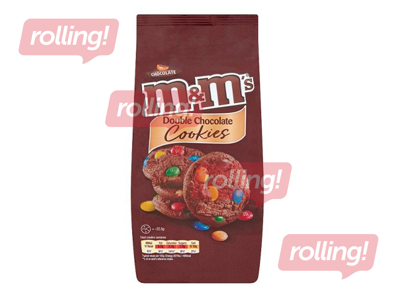 Küpsised M&M, Topeltšokolaad, 180g