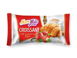 Kruasāns Mon Mio ar zemeņu pildījumu, 45g