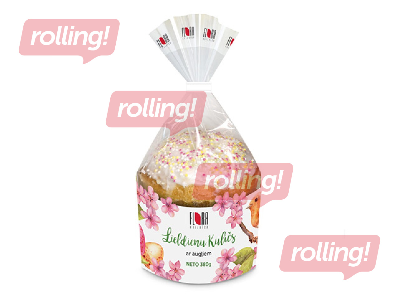 Easter kulich Flora with fruits, 380g