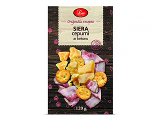 Cepumi Lāči, siera, ar bekonu, 120g