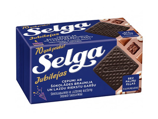 Küpsised Selga, šokolaadibrownie ja sarapuupähkli, 180g