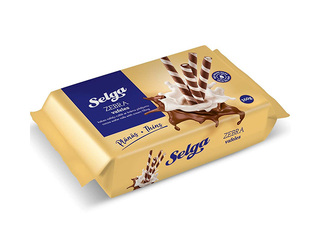 Wafer Rolls Selga, Cocoa, with Cream Filling, 160g