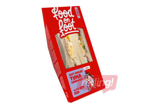 Sendvičs Mantinga Food on Foot, Soft Bread, ar tunci un olu, 180g