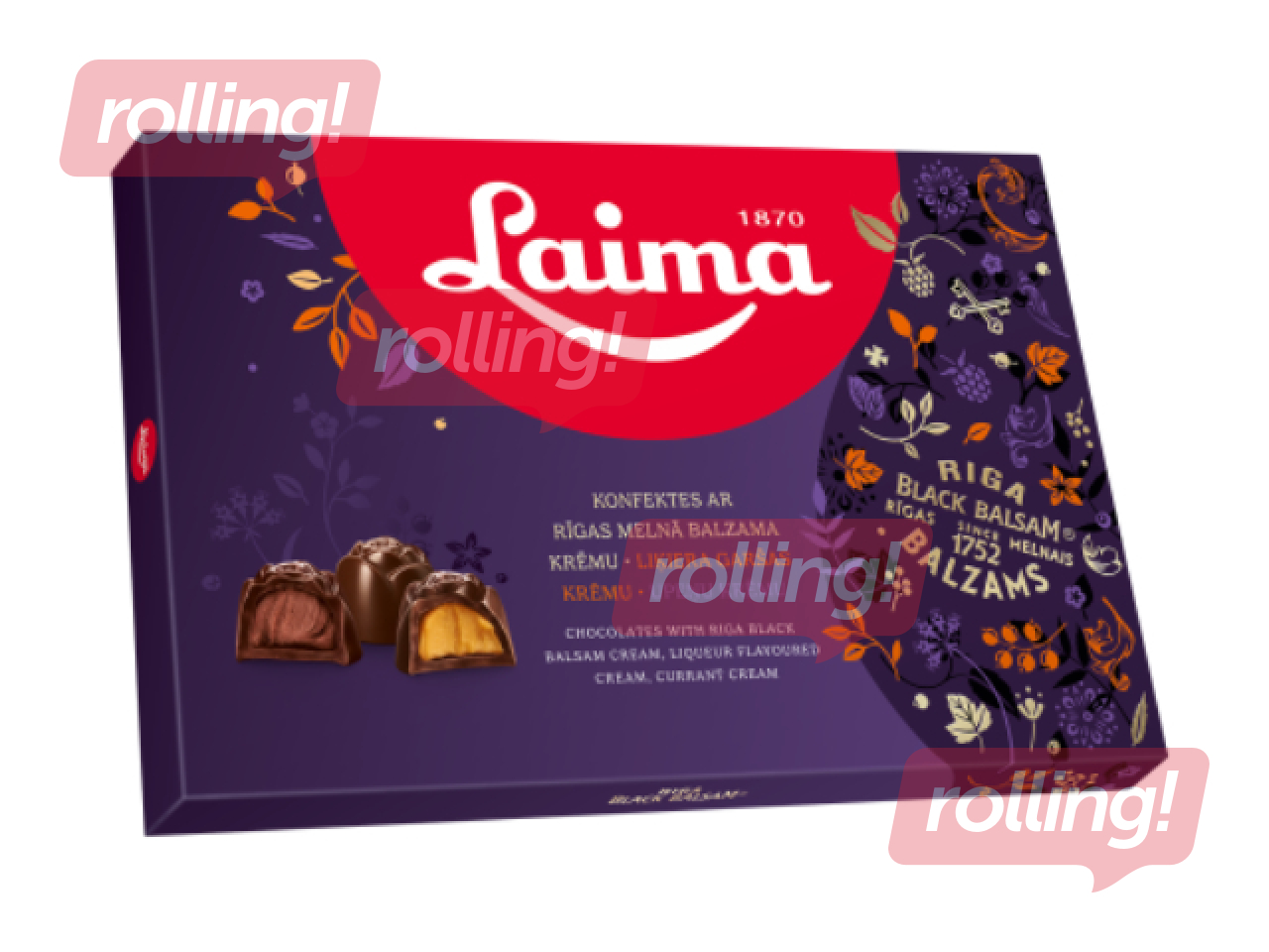 Riga Black Balsam selection of chocolates, Laima, 420g