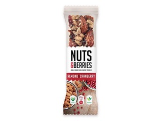 Mandli & jõhvika batoon Nuts & Berries BIO 30g