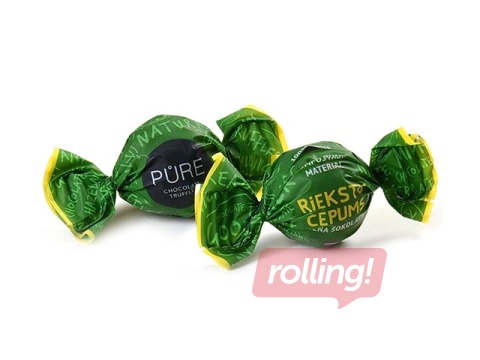 Piena šokolādes trifeles Pure Chocolate ar lazdu riekstu cepumu pildījumu, 1kg