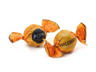 Tumšās šokolādes trifeles Pure Chocolate ar kafijas makjato krēma pildījumu, 1kg