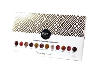 Šokolādes trifeļu kolekcija Pure Chocolate Latvju Raksti 20, 160g