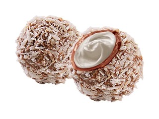 Piena šokolādes trifeles Pure Chocolate ar kokosriekstu krēma pildījumu, 600g