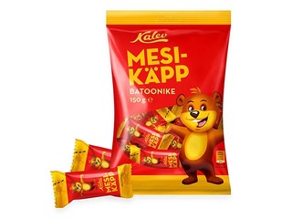 Konfektes Kalev, Mesikäpp, kakao batoniņi ar vafelēm, 150g