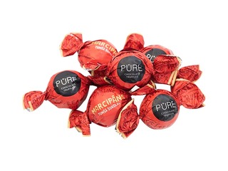 Трюфели из темного шоколада Pure Chocolate с начинкой из марципанового крема, 1 кг