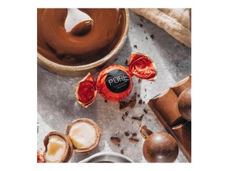 Tumšās šokolādes trifeles Pure Chocolate ar marcipāna krēma pildījumu, 1kg