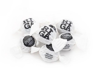 Milk chocolate truffles Pure Chocolate with blueberry yogurt cream filling Riga, 1 kg