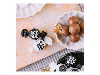 Milk chocolate truffles Pure Chocolate with blueberry yogurt cream filling Riga, 1 kg