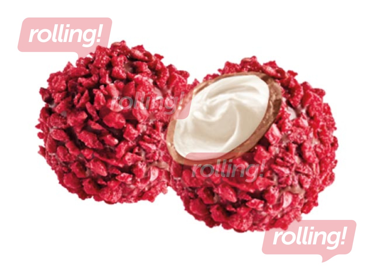 Трюфели из молочного шоколада Pure Chocolate с кремовой начинкой чизкейк и малиновым декором, 600 г