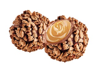 Milk shock. truffles Pure Chocolate with tiramisu cream filling. and coffee crunch decoration, 600 g