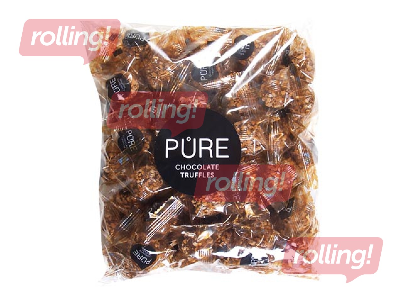 Piena šok. trifeles Pure Chocolate ar tiramisu krēma pild. un kafijas kraukšķa dekoru, 600g