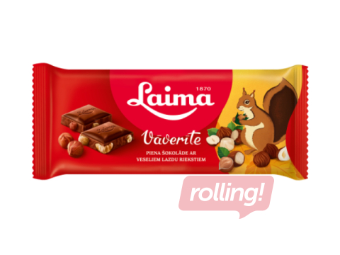 Šokolāde Laima Vāverīte, piena, 90g