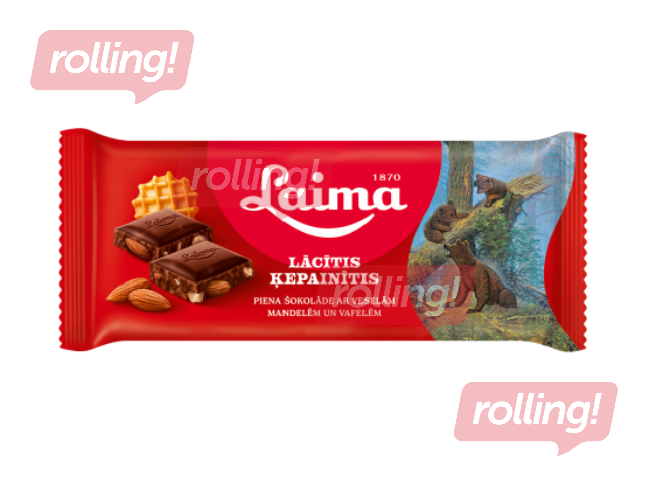 Šokolāde Laima Lācītis Ķepainītis, piena, 90g