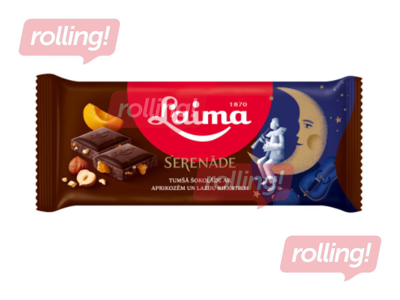 Šokolāde Serenāde, Laima, tumšā, 90g