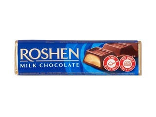 Šokolāde Roshen, piena ar krēm brulē pildījumu, 43g