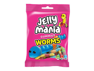 Želejkonfektes Jelly Mania, Worms, 100g