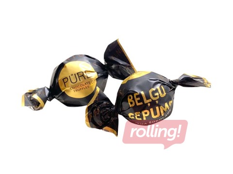 Piena šokolādes trifeles Pure Chocolate ar beļģu cepumu krēma pildījumu, 1kg