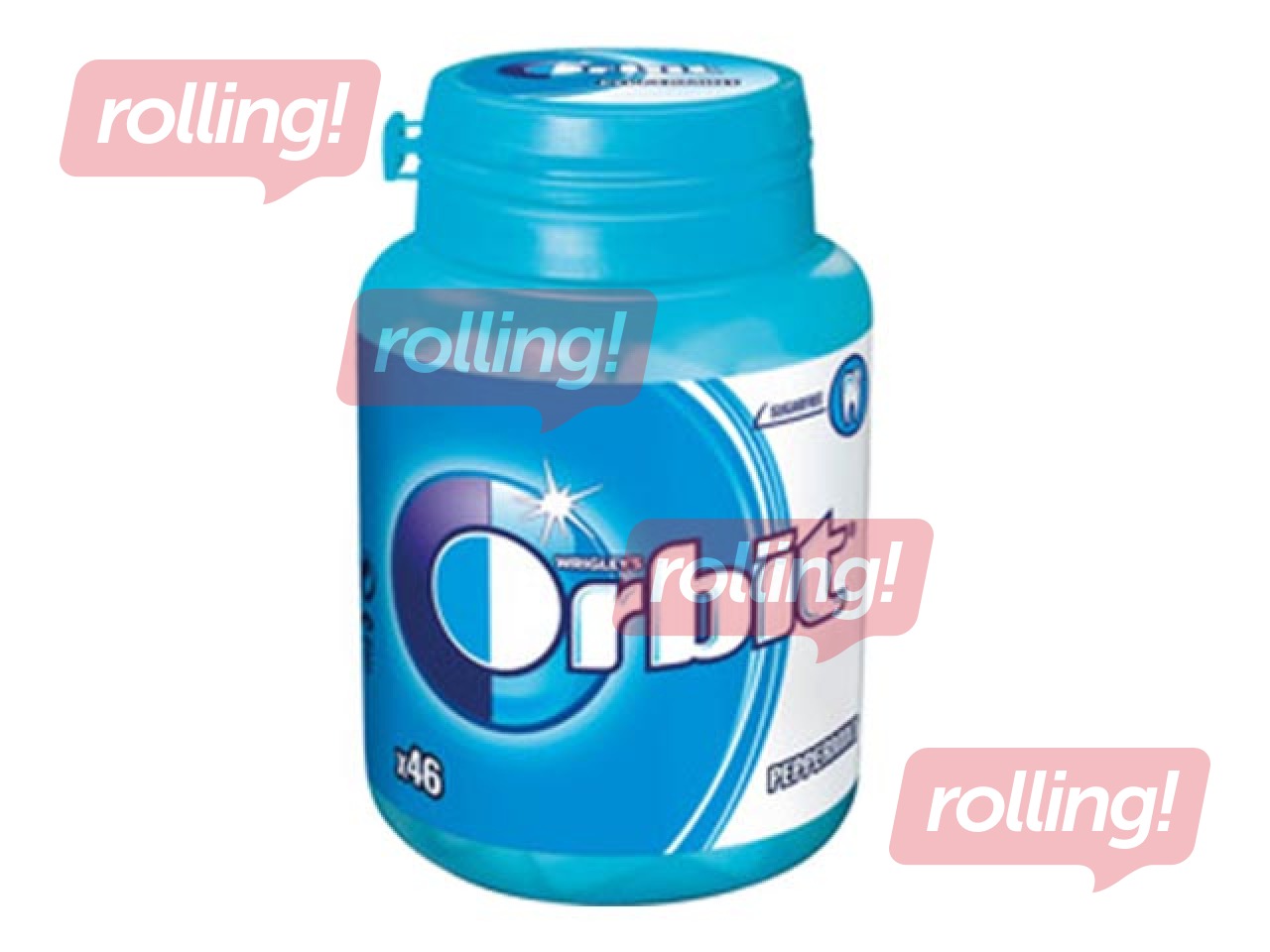 Košļājamā gumija Orbit Peppermint bundžā, 46 gab.