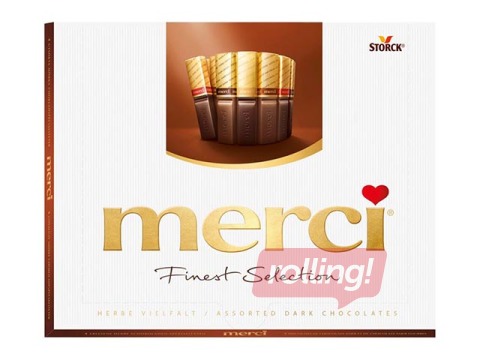 Merci dark chocolate assortment, 250g
