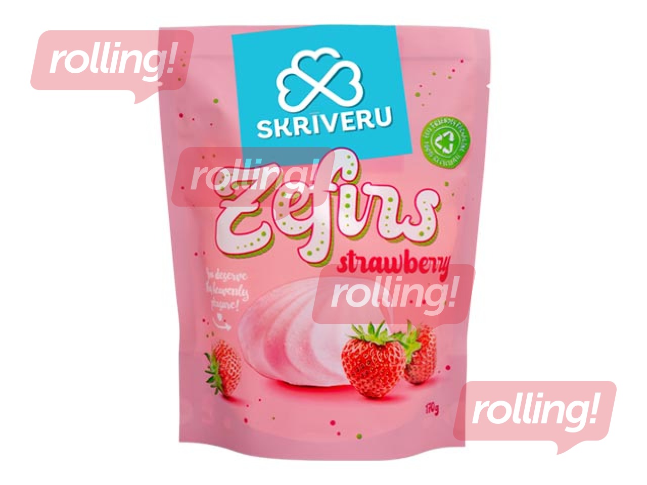 Zefīrs ar zemeņu garšu Skrīveru, 170g