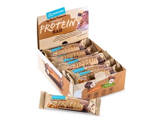 Protein bar, salted caramel, in white chocolate, Skriveru, 45g