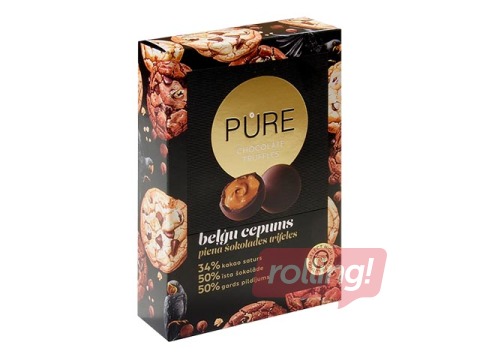 Šokolādes trifeles Pure Chocolate ar beļģu cepumu krēma pildījumu, 148g