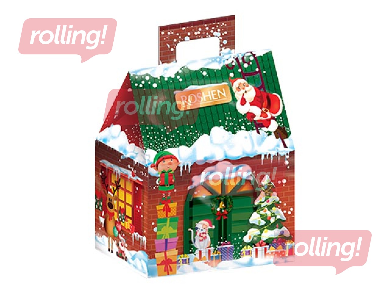 Рождественские конфеты в ассортименте Roshen, Рождественский Домик, 300г