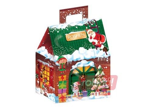 Selection of Christmas candies Roshen, Christmas House, 300g