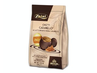Шоколадные яйца с карамельной начинкой, Zaini, 128г